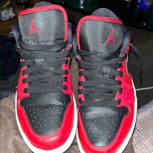 Nike Air Jordan Red and Black High Tops